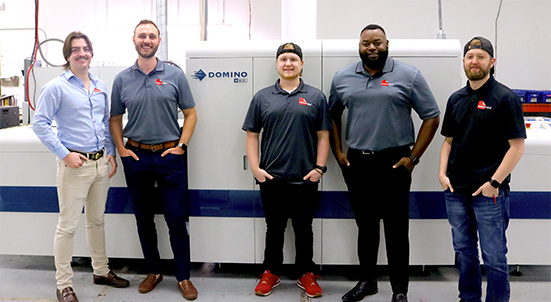 Abbott Label’s digital print team loves running Teslin durable labels on their Domino UV inkjet press